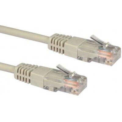 Spire Moulded CAT5e Patchkabel, 3 Meter, Vollkupfer - Grau