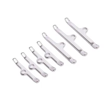 Big Block Chevy Valve Cover Spreader Bar Hold Down Reinforcement Kit BBC Chrome