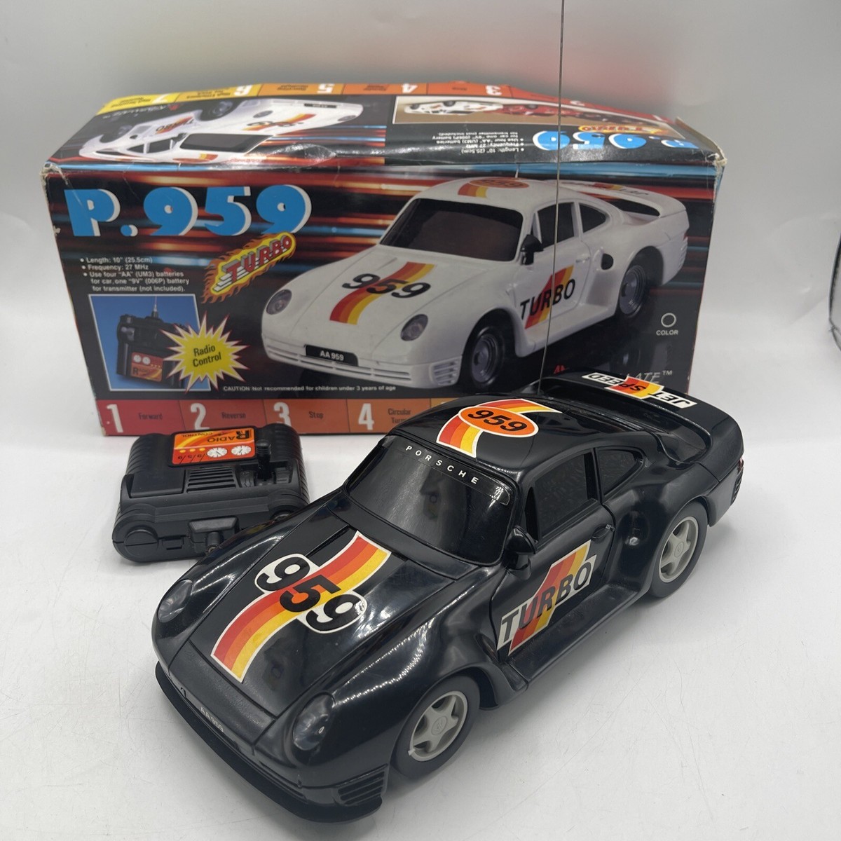 Rare Kidsmate Porsche 959 Super Turbo Model 959F Remote Control 1