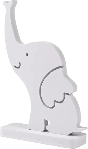 Elephant Scrunchie Display - Wooden Hair Tie Holder, Sweet & Practical (8.5 x 6) - Picture 3 of 5