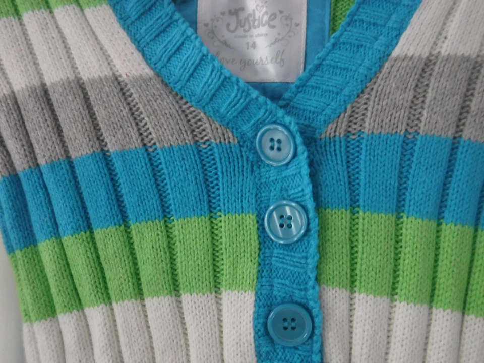 Suéter con capucha para niñas con bolsillos delanteros de Justice talla 14 Foto 4 de 4