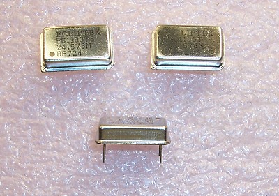 QTY (25) 24.576Mhz FULL SIZE OSCILLATORS TRI-STATE 5V EC1100TS-24.576M ECLIPTEK