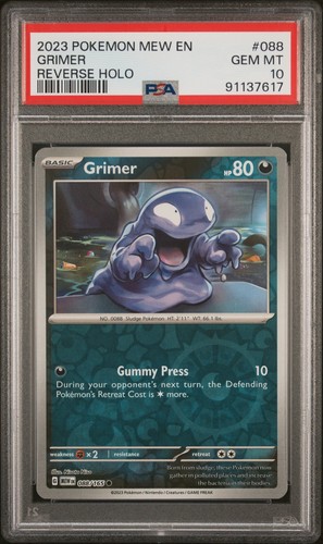 Grimer Master Ball Reverse 088/165 Pokémon Japanese 151 PSA 10 Gem Mint