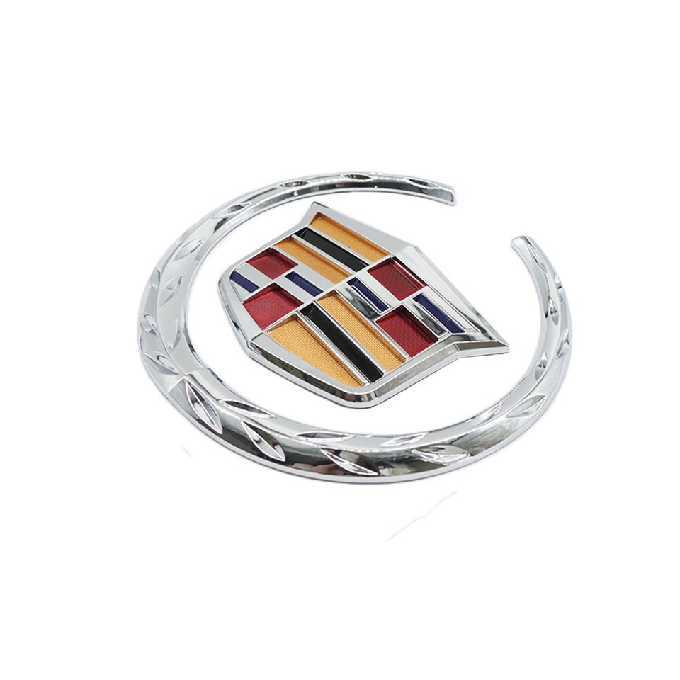 Cadillac Emblems And Badges New 3D Metal Cadillac Emblem Badge/Decal For CTS, SRX, STS, V-Series - Trunk Or Fender Black Cadillac Emblem - Foto 3