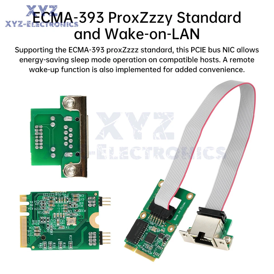 M.2 Key A+E/PCI-E 2.5G Gigabit Ethernet Network Lan Card 1000Mbps RTL8125BG Chip - Image 2 of 4