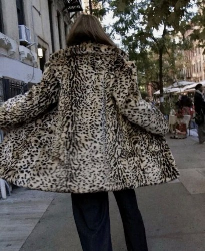 ZARA ANIMAL PRINT FAUX FUR COAT LEOPARD NEW FW24/25 REF. 1255/771 SIZE Medium - Picture 2 of 2