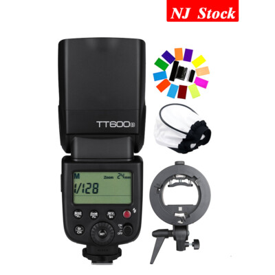 US Godox TT600S Camera Flash Speedlite+S-type Bowens Braceket Holder For Sony