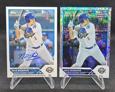 2023 Topps Pro Debut Nick Biddison Base Auto & Sparkle Foil /175 #PD-176 Dodgers