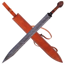 Grecian Empire Damascus Steel Xiphos Sword Medieval Replica