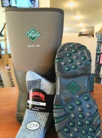 Muck Hunting Boot Arctic Pro Free Rail Road Socks, Bark Men's Size 13 Women's 14 Muck Hunting Boot Arctic Pro Free Rail Road Socks, Bark Men's Size 13 Women's 14