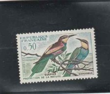 FRANCE Timbre Y&T N° 1276 de 1960 " Oiseaux Guepier " Neuf**