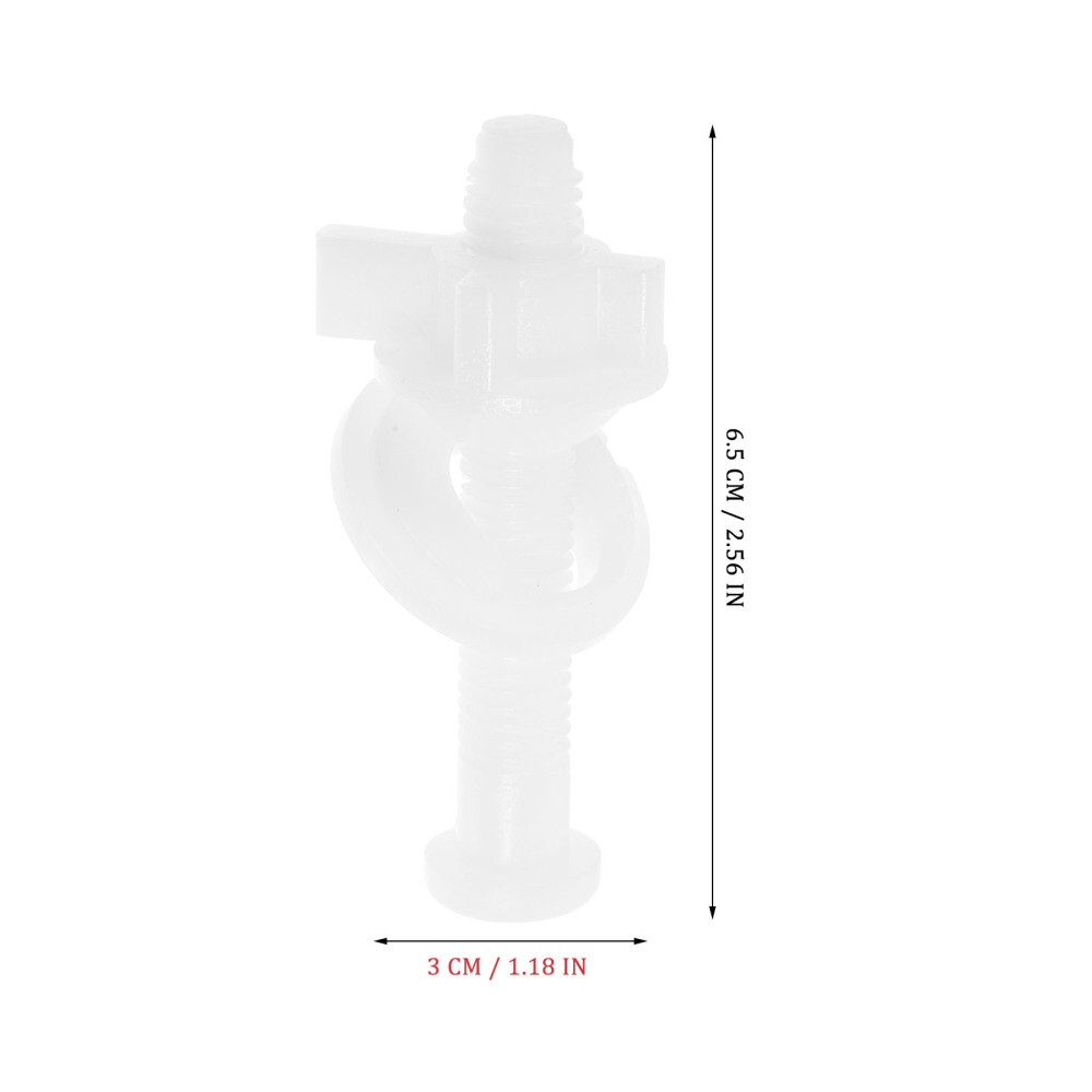 2pcs Toilet Seat Bolts Toilet Seat Nuts with Washers Universal Toilet