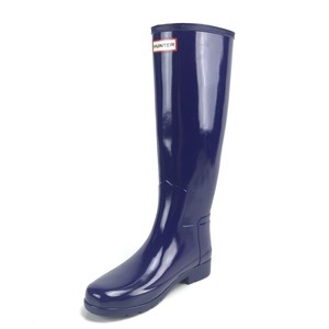 Hunter BOTAS Talla 6 Para Mujer Original Tall refinado Brillo Neptuno | eBay
