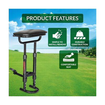 Caddytek Golf Push Cart Removable Seat - Lightweight Compact Easy