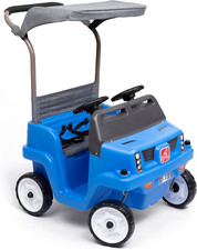Side-By-Side Push around SUV, Kids Push Car, 2 Seats, Stroller Substitute, Inclu