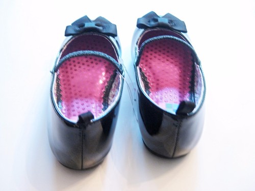 NEW Healthtex Satin Bow Dress Toddler Shiny Dance Flat Shoe Size 2 3 4 5 6 7 8 - Picture 5 of 7