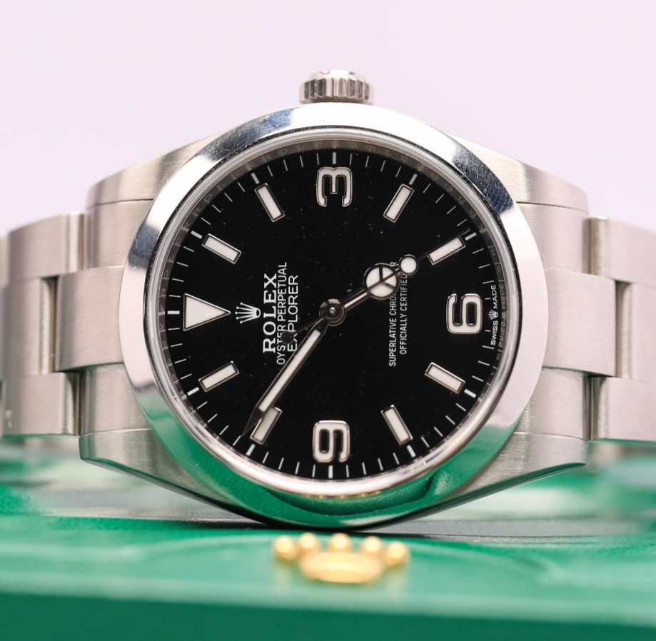 Rolex Explorer 224270 Silver Oyster Bracelet Silver Bezel Stainless Steel Watch