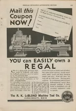 1931 LeBlond Machine Tool Co Regal Line Precision Tool Own One VINTAGE PRINT AD