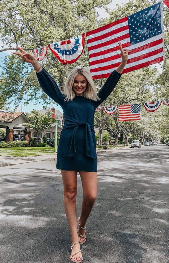 Navy Blue Dress Summer Dress Fun Casual | eBay