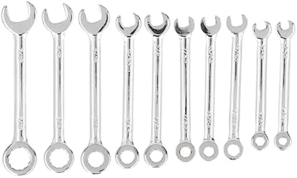 Set 10 Mini Chiavi Combinate Pollici 5/32-7/16 Acciaio Professionale
