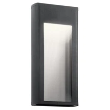 Kichler 49362BKTLED - Ryo Single Light 16" Tall LED Outdoor Wall Sconce