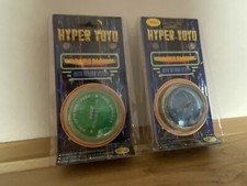 VINTAGE 1999 Hyper Yoyo Pro Spinner Professional Auto Return System BLUE  GREEN