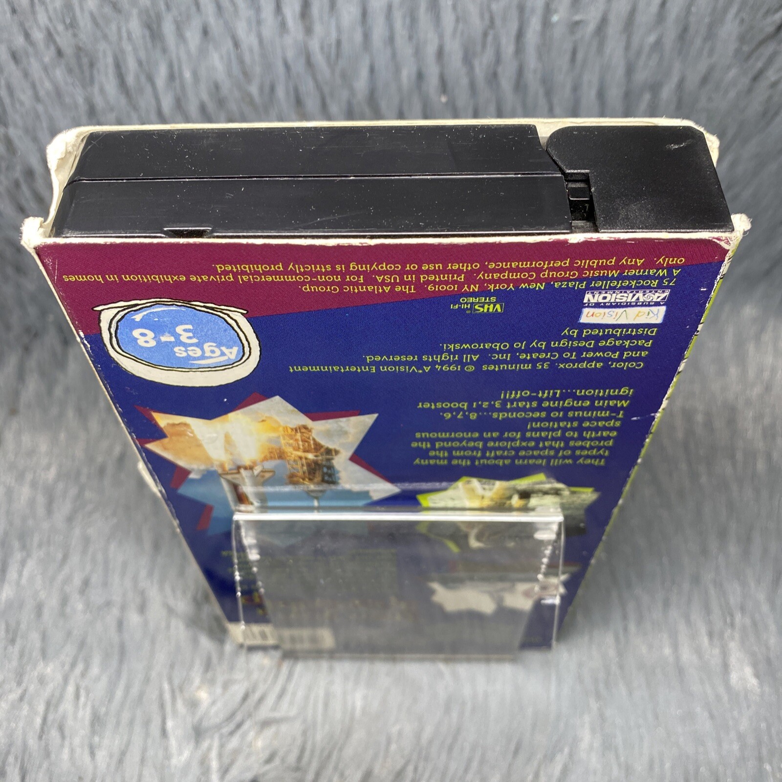 There Goes a Spaceship VHS Tape 1994 Kid Vision Real Wheels Kids Bottom ...
