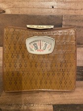 Vintage Mid Century Art Deco Detecto Bathroom Scale Auto Zero - Brown