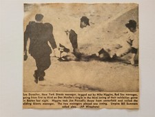 Leo Durocher Pinky Higgins Bill Summers Jim Piersall 1955 Baseball Panel