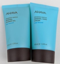 Ahava Sea-Kissed Deadsea Water Mineral Shower Gel Hand Cream Travel Size Set