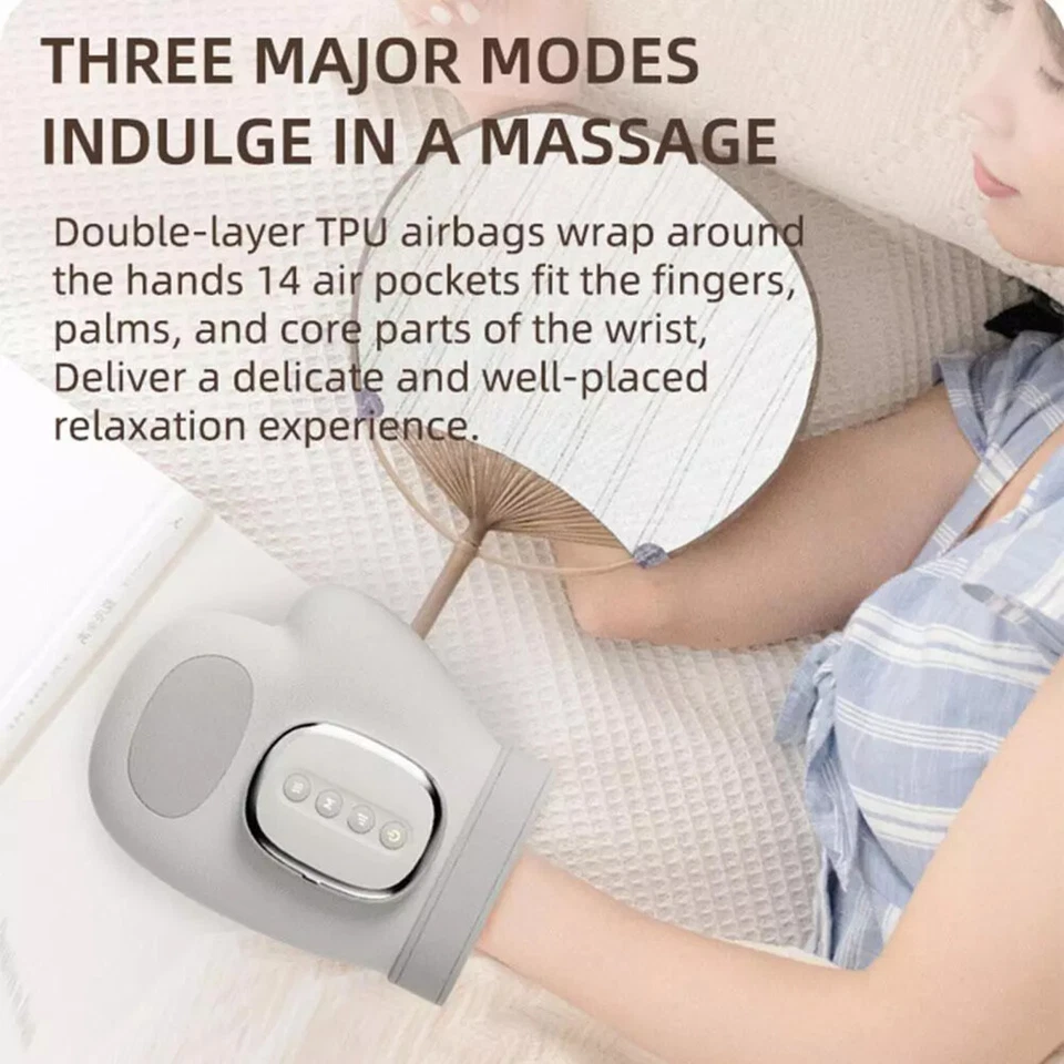Electric Hand Palm Massager Independent Finger Airbag Cordless Hand Massager AU - image 4 of 4