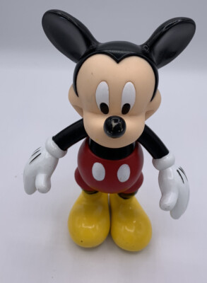 Vtg Walt Disney Attraction Mickey Mouse Hard Plastic Posable