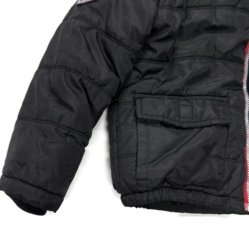 Tommy Hilfiger Hooded Puffer Jacket Fleece Lined Insulated Boys Youth XL 7 Black - Picture 10 of 14