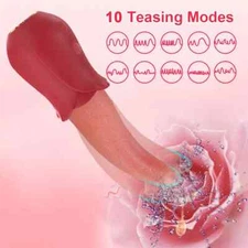 Tongue Powerful Massager Full Body Stimulation Licking Massage Wand Women Men