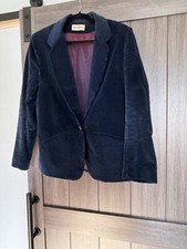 Blazer Unisex, Navy Blue Corduroy Size L