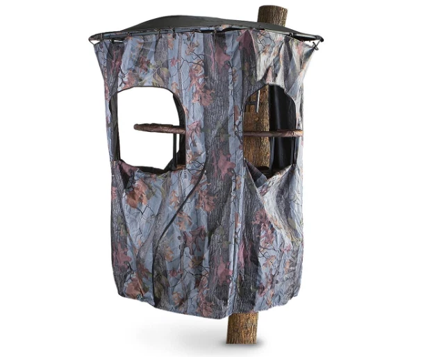 Outdoor Hunting Deer Buck Sports Universal Tree Stand Polyester Camo Blind Kit - Image 3 of 3