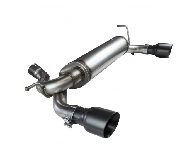 0717 Jeep Wrangler JK Axle Back Exhaust Performance Muffler Stainless
