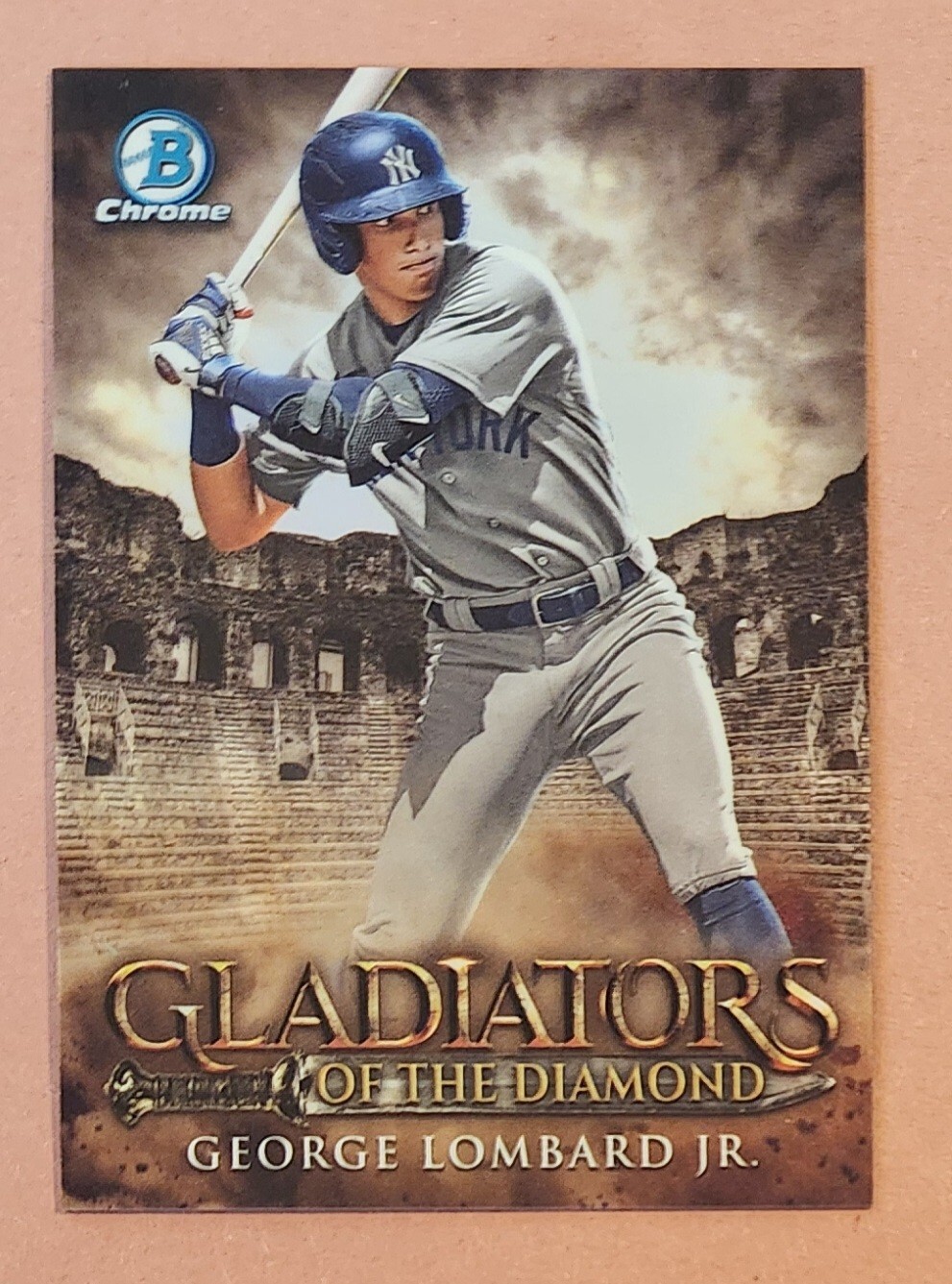 George Lombard Jr 2024 Bowman Chrome Gladiators Of The Diamond Prospect SP Card
