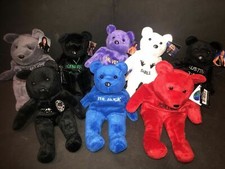 1999 WWF WWE OFFICIAL ATTITUDE BEAR SERIES ONE SET OF 8 DIFFERENT