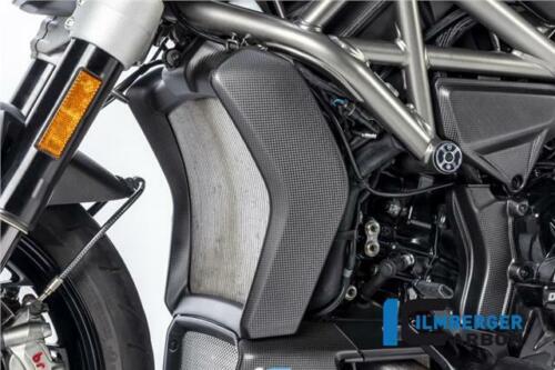 Ilmberger MATT Kohlefaser Kühlerabdeckungen 3-teiliges Set Ducati XDiavel 2016 - Bild 1 von 5