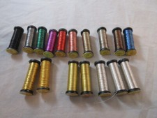 Kreinik DMC Metallics/Japan Threads Assorted Colors Lot of 17 NEW F183