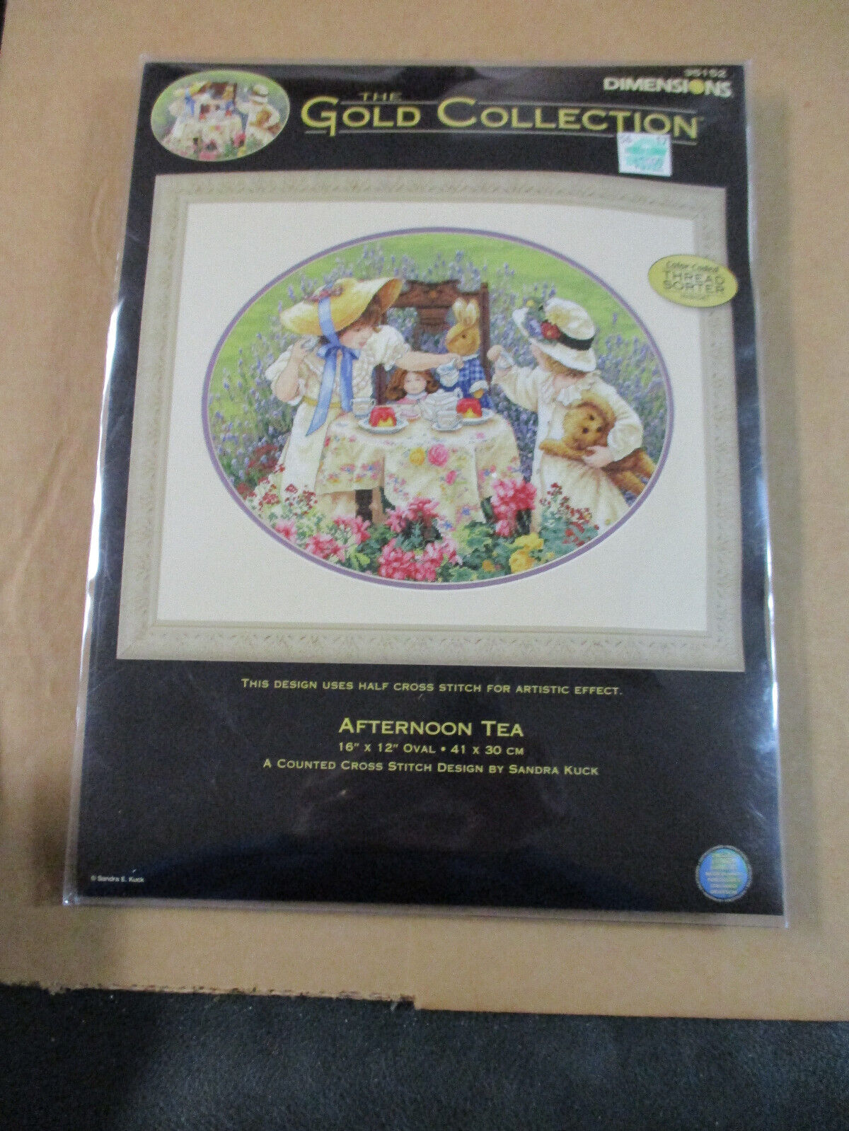 Dimensions Gold Collection Afternoon Tea Cross Stitch Kit 2005 RARE