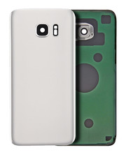 Back Cover Glass With Camera Lens Compatible For Samsung Galaxy S7 White