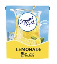Crystal Light Natural Lemonade 16 Pitcher Packs Makes 32 Quarts 16 Packets.