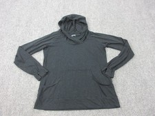 Columbia Hoodie Womens Large Gray Lightweight Jersey Pullover Kangaroo Pocket