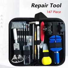 147tlg Uhrenwerkzeug Set Uhrmacherwerkzeug Uhr Werkzeug Gehäuseöffner Reparatur