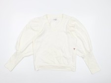 Womens UK Size 8 Tomorrow Ivory Pullover Sweatshirt
