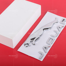Rear Tailgate Letter Emblem For Jaguar XE XF XJ F-Type F-PACE Trunk Chrome Badge