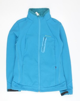 Quechua Softshelljacke Damen Blau XS Full Zip Outdoor Mantel