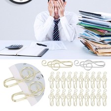 20Pcs Musical Note Paperclip Music Binder Shape Creativity Modeling Metal Craft